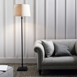 Cowley Floor Lamp - Elegant Matte-Black Aluminium Base