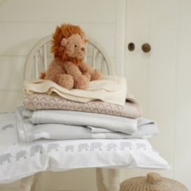 Soft Grey Elephant Baby Blanket | Perfect for Your Little One's Bedroom - thumbnail 2