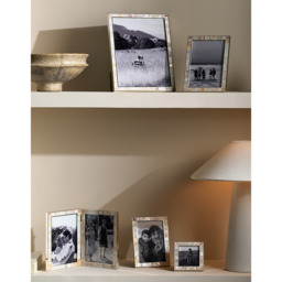 The White Company Mother of Pearl Photo Frame - 4x6”, White, Size: One Size - thumbnail 2