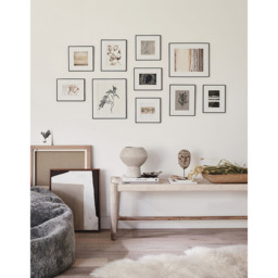 The White Company Fine Black Large Picture Gallery Wall - 10 Frames, Black, Size: One Size - thumbnail 2