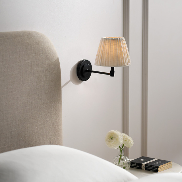 The White Company Addison Rechargeable Wall Light, White/Black, Size: One Size - image 1