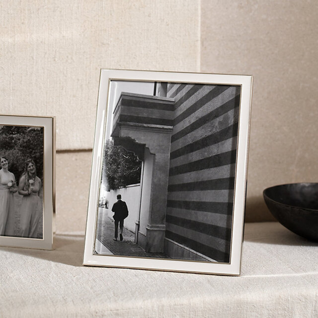 The White Company White Resin Photo Frame - 8x10”, White, Size: One Size - image 1