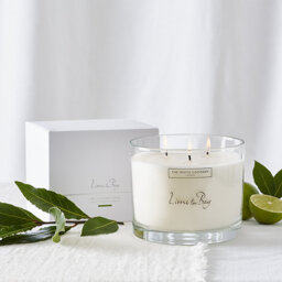 The White Company Lime & Bay Large Candle, No Colour, Size: One Size - thumbnail 1