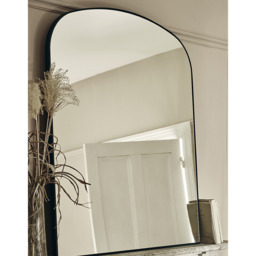 The White Company Chiltern Fine Metal Mantle Arch Mirror, Black, Size: One Size - thumbnail 2