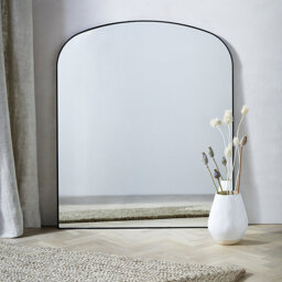 The White Company Chiltern Fine Metal Mantle Arch Mirror, Black, Size: One Size - thumbnail 1
