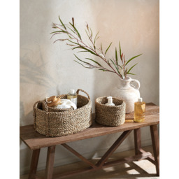 The White Company Seagrass Nested Baskets - Set of 3, Natural, Size: One Size - thumbnail 2