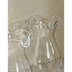 The White Company Myla Frill Vase, Clear, Size: One Size - thumbnail 2