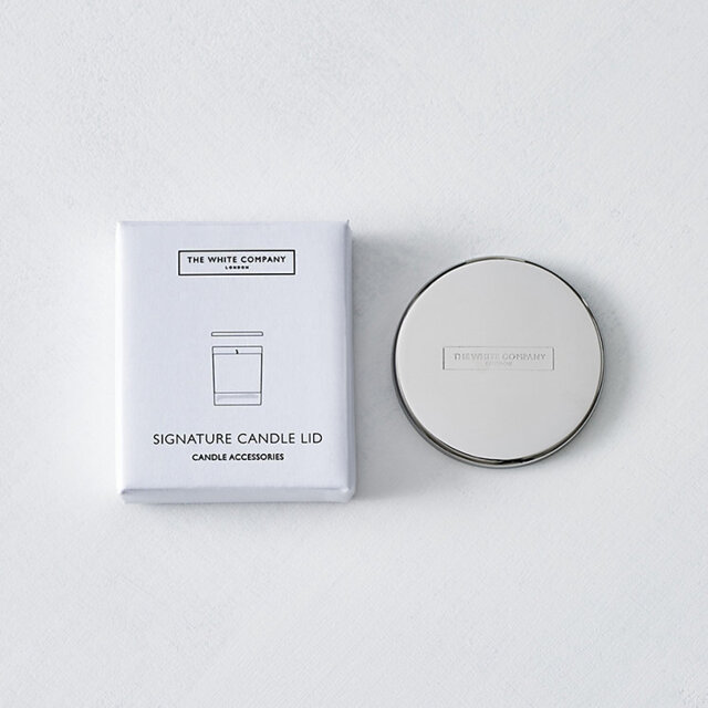 The White Company Standard Signature Candle Lid, Silver, Standard