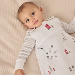 The White Company Organic Cotton Sightseeing London Sleeping Bag - 2.5 Tog