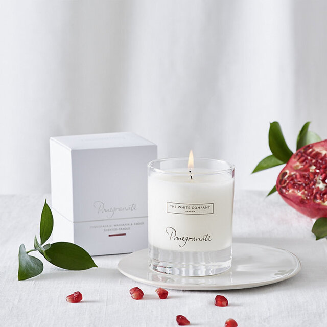 The White Company Pomegranate Signature Candle, No Colour, Size: One Size - image 1