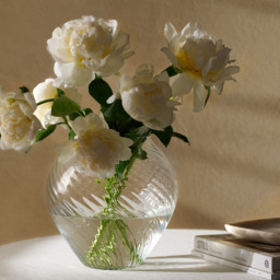 The White Company Tetbury Vase, Clear, Size: One Size