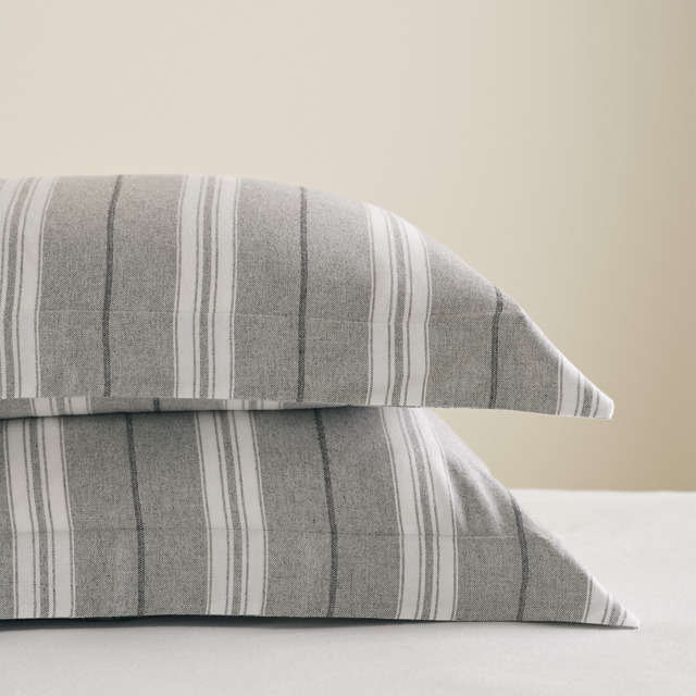 The White Company Arran Stripe Oxford Pillowcase - Single