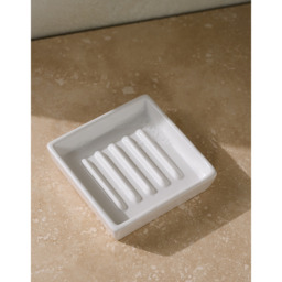 The White Company Morston Soap Dish, White, Size: One Size - thumbnail 2