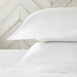 The White Company Essentials Egyptian Cotton Oxford Pillowcase with Border - Single