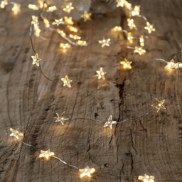 The White Company Extra Long Star Fairy Lights - 80 Bulbs, Silver - thumbnail 1