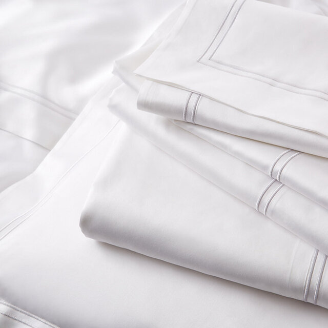 The White Company Symons Double Row Cord Flat Sheet
