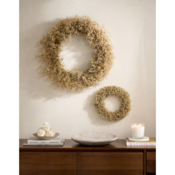 The White Company 35cm Dried Gypsophila Wreath, Natural, Size: One Size - thumbnail 2