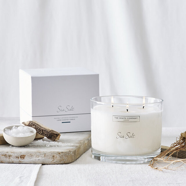 The White Company Sea Salt Large Candle, No Colour, Size: One Size - image 1