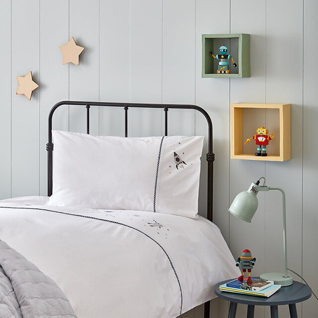 The White Company Organic-Cotton Spaceman Bed Linen Set