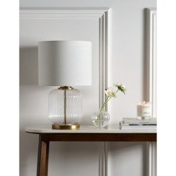 The White Company Orford Table Lamp, Clear, Size: One Size - thumbnail 2