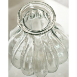The White Company Lulworth Midi Vase, Clear, Size: One Size - thumbnail 2