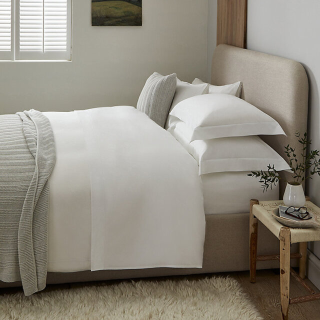 The White Company Single Row Cord Egyptian Cotton Duvet Cover