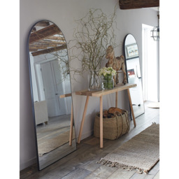 The White Company Chiltern Fine Metal Full Length Arch Mirror, Black, Size: One Size - thumbnail 2