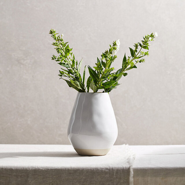 The White Company Parham Ceramic Vase - Large, White, Size: One Size - image 1