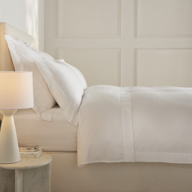 The White Company Amala Giza Egyptian Cotton Flat Sheet