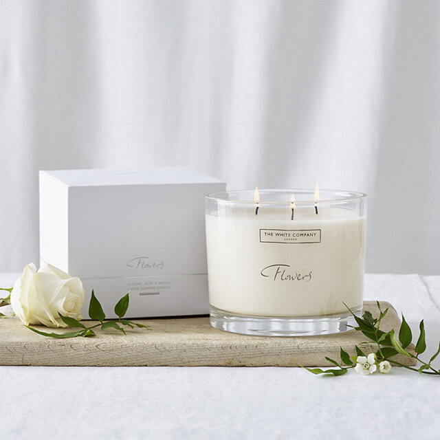 The White Company Flowers Large Candle, No Colour, Size: One Size - image 1