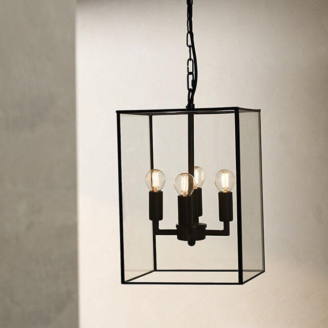 The White Company Pembroke Pendant Chandelier, Black, Size: One Size - image 1