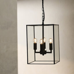 The White Company Pembroke Pendant Chandelier, Black, Size: One Size - thumbnail 1
