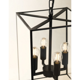 The White Company Pembroke Pendant Chandelier, Black, Size: One Size - thumbnail 2