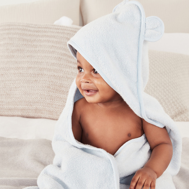 The White Company Organic Hydrocotton Baby Towel