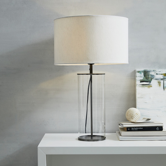 The White Company Pimlico Table Lamp, Black/Clear, Size: One Size - image 1