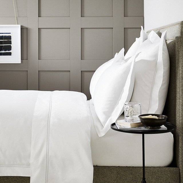 The White Company Symons Double Row Cord Duvet Cover