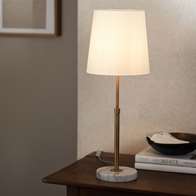 The White Company Mortimer Table Lamp, Antique Brass, Size: One Size