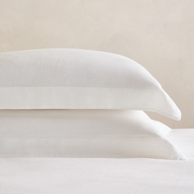 The White Company Pure Linen Oxford Pillowcase - Single