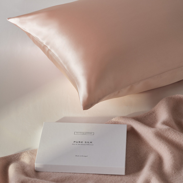 The White Company Pure Silk Pillowcase
