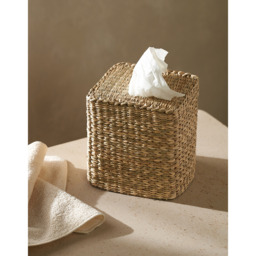 The White Company Seagrass Tissue Box Cover, Natural, Size: One Size - thumbnail 2