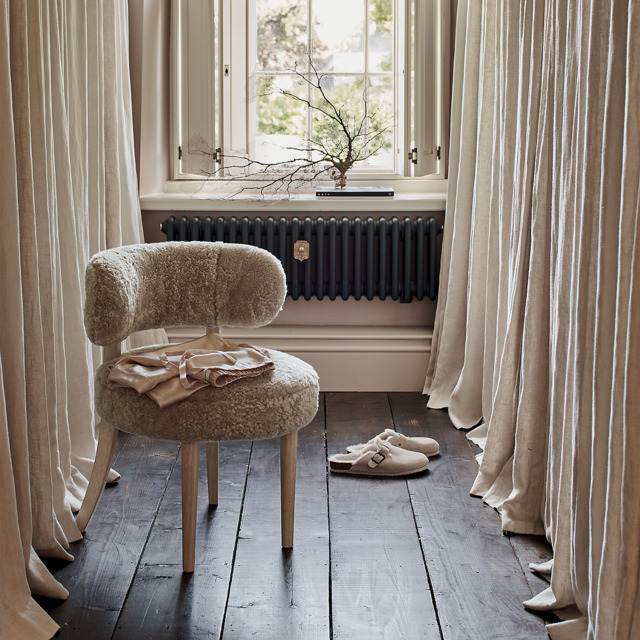 The White Company Sheepskin Accent Chair, Oatmeal, Size: One Size - image 1