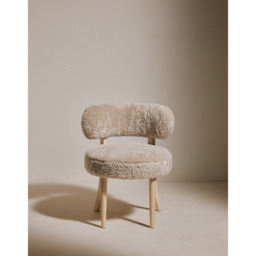 The White Company Sheepskin Accent Chair, Oatmeal, Size: One Size - thumbnail 2