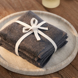 The White Company Charcoal Face Cloths - Set of 3, Charcoal, Size: Face Cloth - thumbnail 1