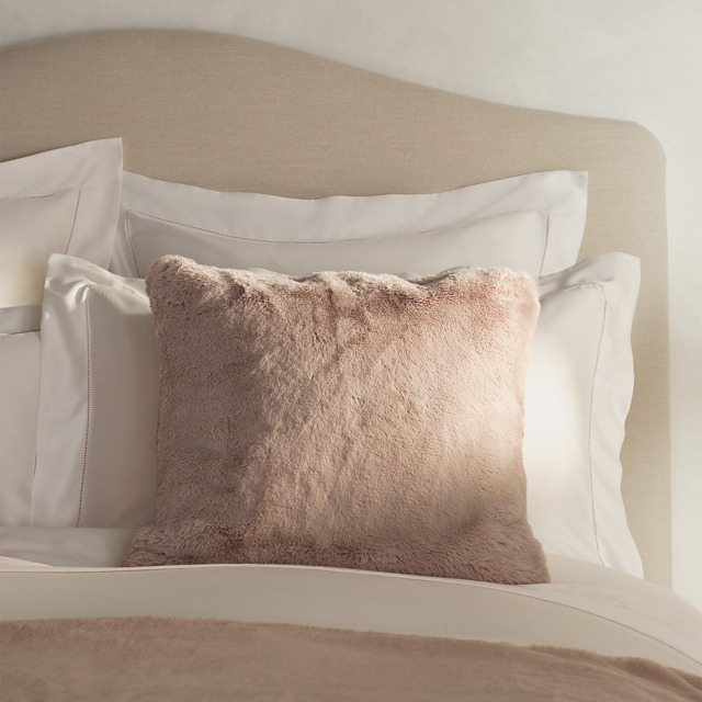 The White Company Super Soft Faux Fur Cushion