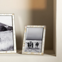 The White Company Mother of Pearl Photo Frame - 5x7”, White, Size: One Size - thumbnail 1