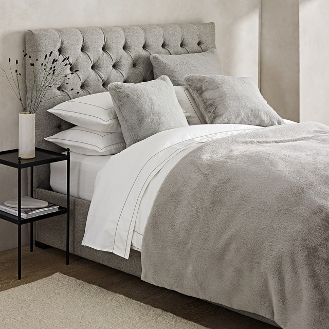 The White Company Super Soft Faux Fur Throw