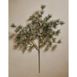 The White Company Pre-Lit Frosted Branch, Green - thumbnail 2