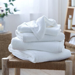 The White Company Waffle Edge Spa Super Jumbo Towel