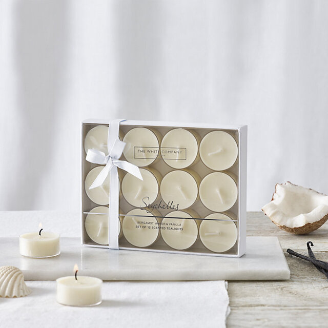 The White Company Seychelles Tealights - Set of 12, No Colour, Size: One Size - image 1