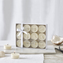 The White Company Seychelles Tealights - Set of 12, No Colour, Size: One Size - thumbnail 1